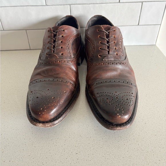 FREEBIRD Mens Steven George Brown Brogue Leather Oxford Wingtip Shoe Size 10 EUC main image 7